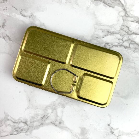 Jane Davenport Gold Metal Tin for Watercolor Pans - Picture 2 of 5